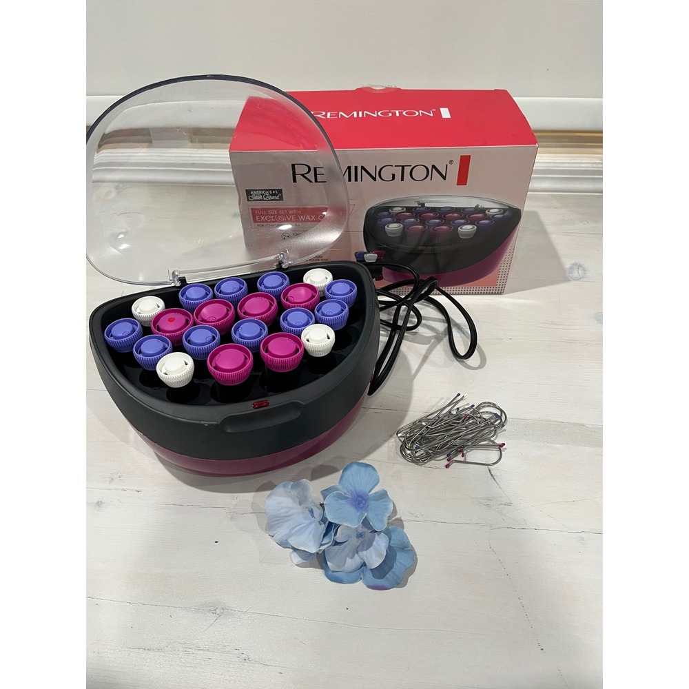 Remington H5600 Series Full Set Wax Core Hair Rollers 20‎ Rollers Velvety